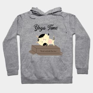 Yoga Cat / Yoga Time / Yoga Training T-shirt / Cute Cat Doing Yoga / Think Outside The Box Hoodie